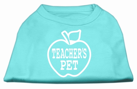 Teachers Pet Screen Print Shirt Aqua S